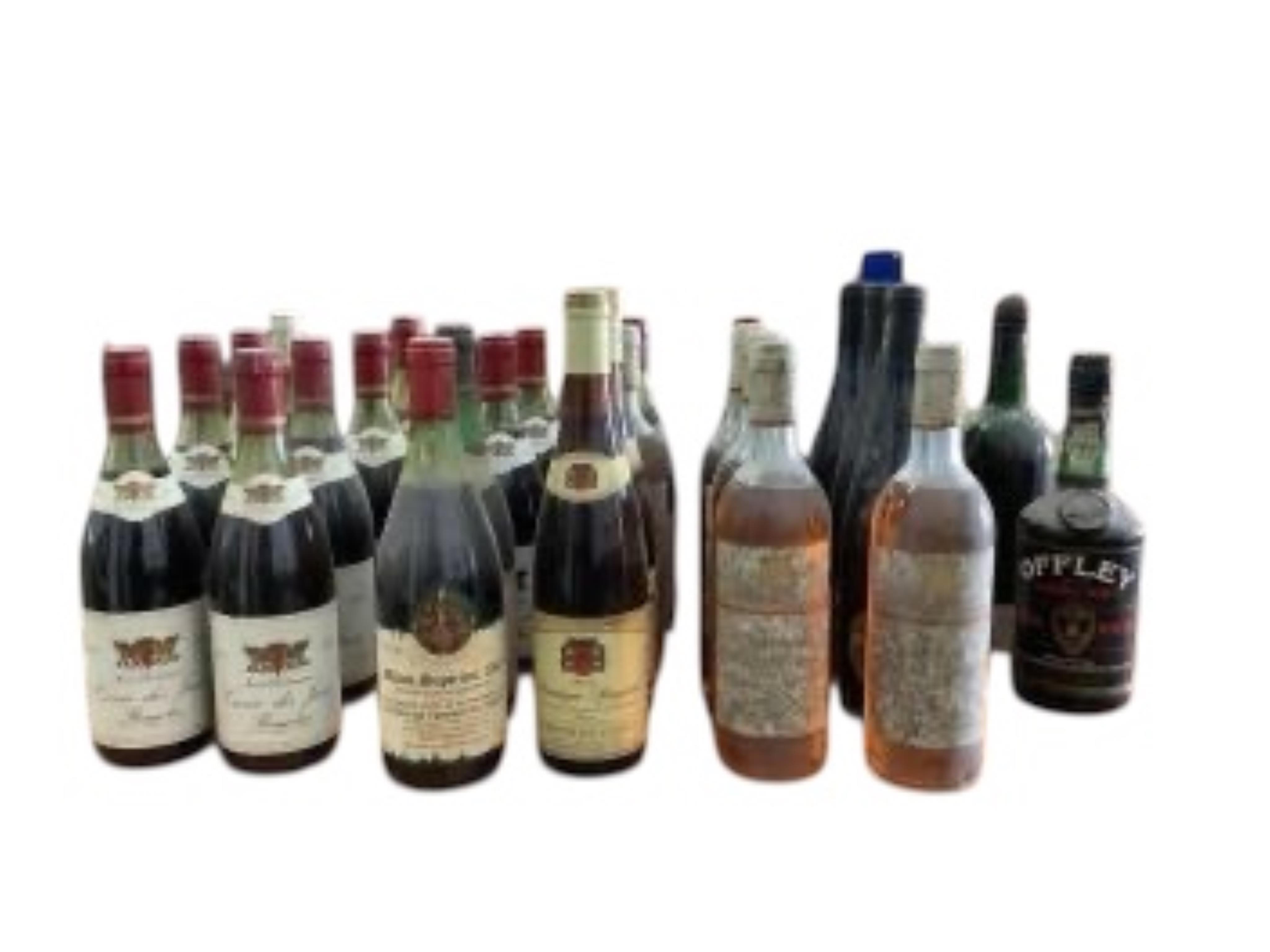 Approximately 150 bottles of assorted red, white and rosé wine together with two bottles of port